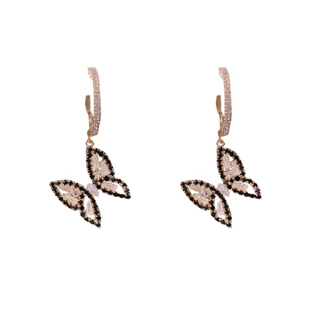 18k gold plated new cute butterflies earrings - Picture 5 of 5